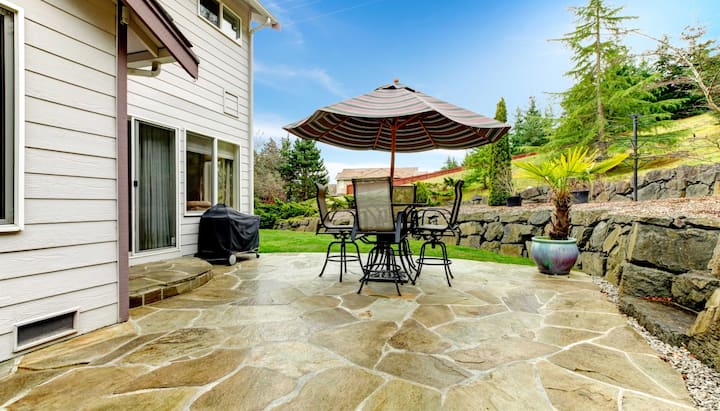 Beautifully Textured and Patterned Concrete Patios in St Petersburg, Florida area!